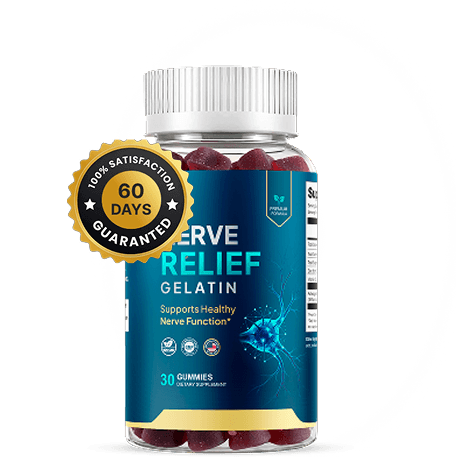 Nerve Relief Protocol bottle with 60-day money-back guarantee seal